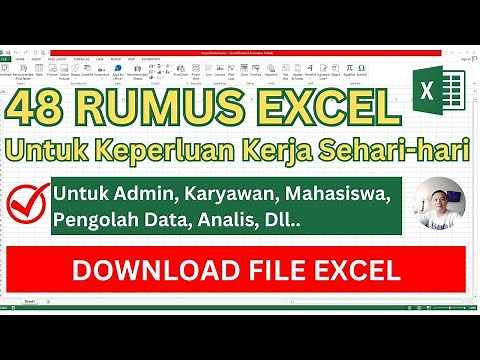 Tutorial Excel Untuk Pemula | Kuasai 48 Rumus Dasar Excel Untuk Keperluan Kerja