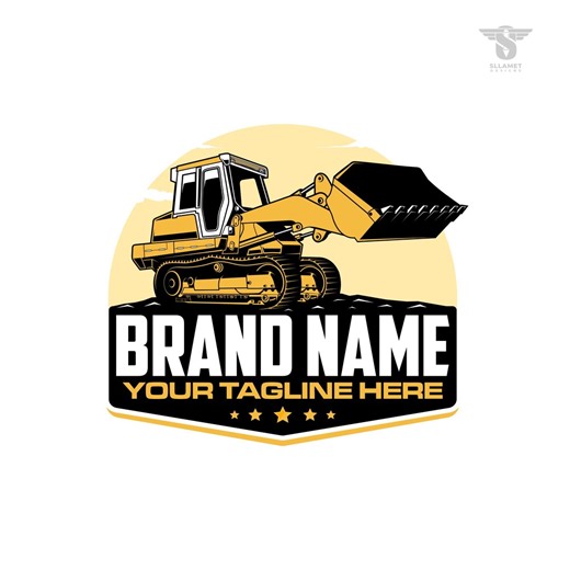 Compact Track Loader Logo: Skid Steer Construction Vector Designs (SVG, EPS, PNG) - Etsy Canada