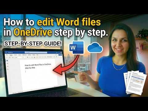 how to edit Word files in OneDrive step by step