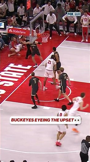 Ohio State eyeing the upset 👀 #ohiostatebuckeyes #basketball