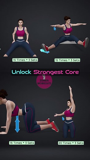257K views · 3.9K reactions | UNLOCK Strong Core #workout#womenworkout #femalefitness #womenshealth | Women 3D Workouts | Facebook