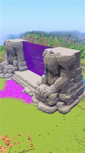 Minecraft Alien Nether Portal Design Build Timelapse #minecraft #minecraftbuilding