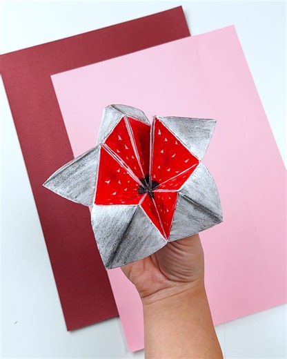 DIY cootie catcher Demogorgon🖤 | MetDaan DIY