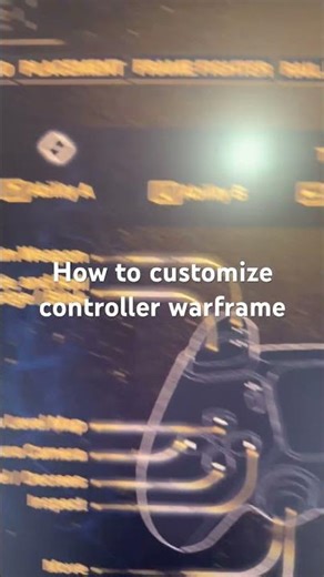 How to customize controller warframe