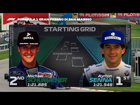 The 1994 San Marino Grand Prix Grid with Modern graphics