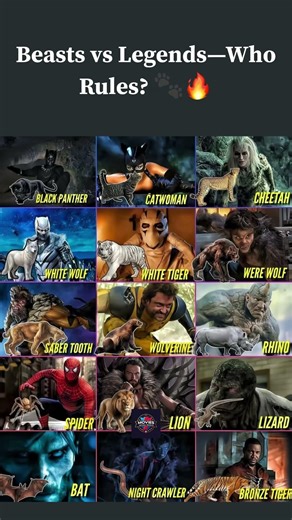 Marvel & DC Beast Clash 🐾 #Shorts #Marvel #DC #USA