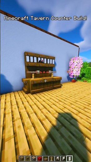 Minecraft Tavern Counter Build! 🍺 || #Shorts