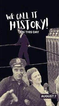 On This Day – August 7, 1974 – The Twin Tower Tightrope Walk #PhilippePetit #TwinTowers
