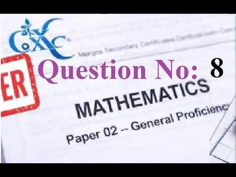 📘 CXC / CSEC Mathematics January 2024 — FULL Walk through | Question #8