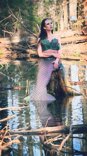 Listen to the sounds of a swamp with a mermaid
