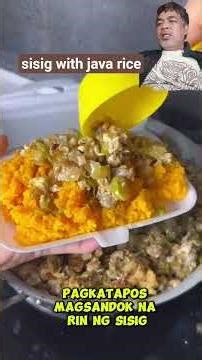 sisig with java rice #sisig #javarice