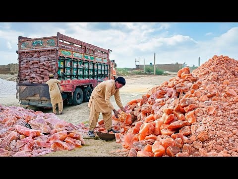 Inside a Himalayan Pink Salt Factory — From Deep in the Mountains to Your Kitchen ( FULL PROCESS )