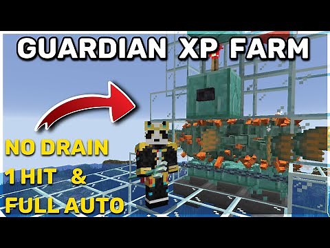 Minecraft Guardian XP Farm - AUTO/1 HIT - NO DRAIN (1.18)