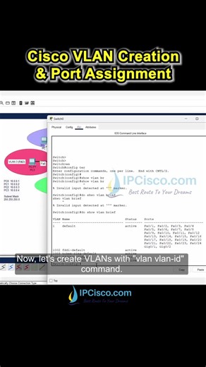 Easy VLAN Creation Technique!!🔥🔥#ccna #network #Cisco #cisconetworking #cisconetworking #networkengineers #ciscocertification