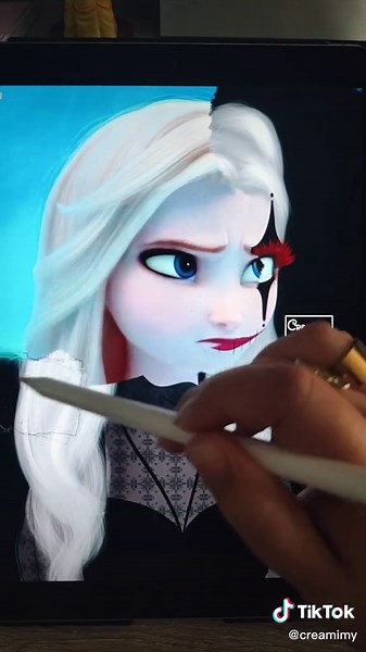 Disney Halloween Transformation ft. Elsa | Digital Art 2022