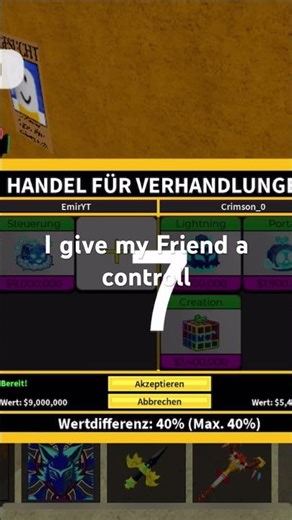 I give my Friend my controll#roblox #gaming #bloxfruits