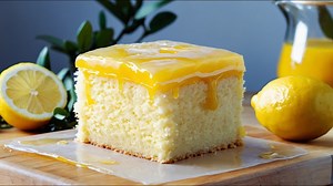 Homemade lemon cake with fresh lemon flavor you will love