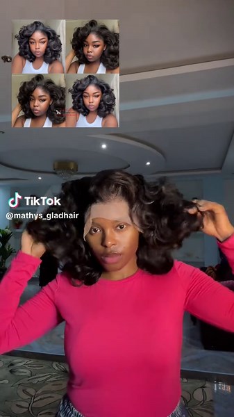 Perruque bouclée Bouncy Curly péruvienne #perruque #wig #bouncywig #peruvianhair #visibilité