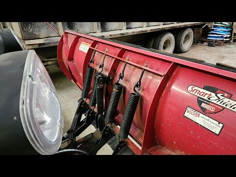 Plow spring adjustment. Boss plow tension springs. #mobetta #snowbetta #whitegold #plowtruck #boss