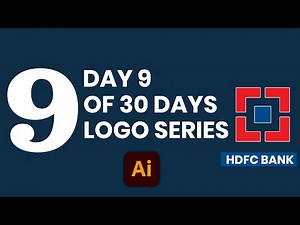 Logo Design Tutorial: HDFC Bank Logo in Illustrator | Beginner Friendly