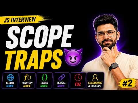 S2. JavaScript Scope Interview Trap 😵 | Why “x is not defined”?