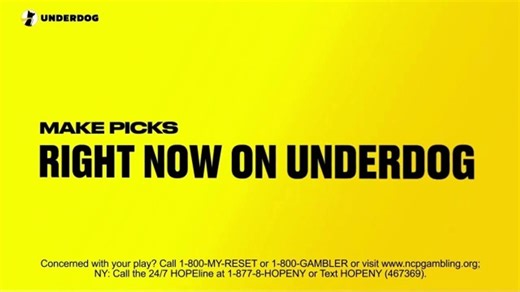 Underdog Fantasy TV Spot, 'Make Picks Right Now: Play $5, Get $50'