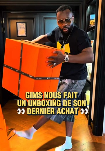 Maître Gims unboxing PR7 — cadeaux et réactions