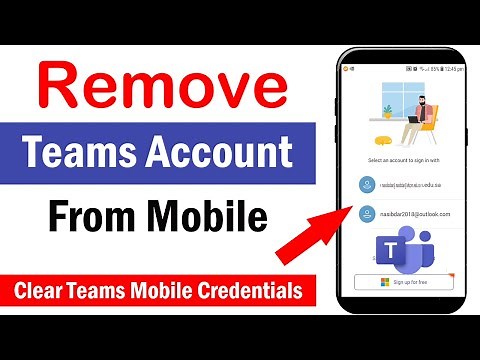 How to Remove Microsoft Teams Account From Mobile App | How to Remove Account From Teams Android App
