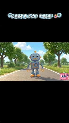 Can You Copy the Robot? 🤖🎭 Emotions Challenge #shorts #sel