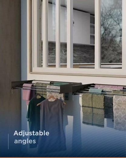 Wall Mounted Folding Drying Rack, by Ebco