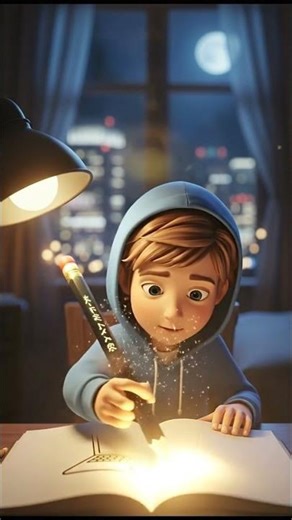 Magical Pencil Draws a Laptop 💻 | Watch It Come Alive #MagicalPencil #LaptopArt #Shorts #VisualMagic