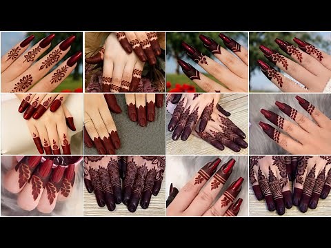 Simple finger mehndi design | back hand finger mehndi design | minimal mehndi design