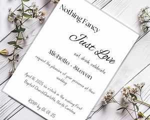 Wedding Invitations Templates, Digital Downloads, Printable Cards, Modern Invitation Cards, Card Templates - Etsy UK