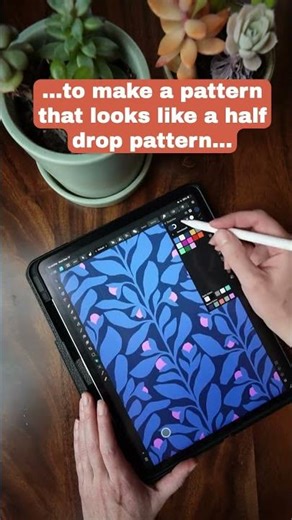 ✏️ The Easiest Way to Fake a Half Drop Pattern (No Tech Tricks!) #ipadart