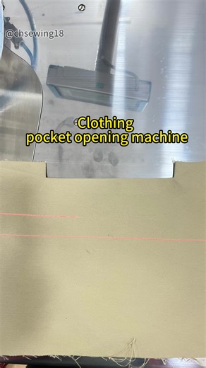 Single-Sided Pocket Opening Machine for Efficient Sewing