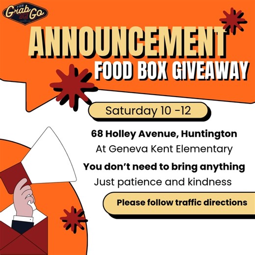 Important Traffic Update We will be implementing a new traffic pattern around the school. Please follow all directions provided by the traffic attendants to ensure a smooth flow. Each vehicle will be limited to two boxes. Before arriving, please make sure there is adequate space in your vehicle for these boxes. We kindly ask that you remain patient and respectful toward our traffic attendants and volunteers. You do not need to bring anything with you—just your patience and kindness. Finally, ple