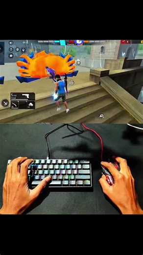 Free Fire Gaming keyboard mouse🖱️⌨️📲 Gameplay #mixpro #geekgamer #shorts #shortsviral #youtubeshorts