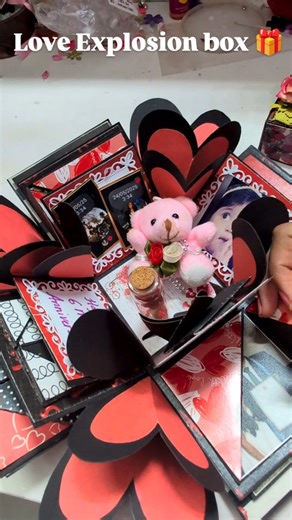QuillingTreasures Crafts on Instagram: "Handmade Love Explosion box #explosionbox #lovegifts #handmadegifts"