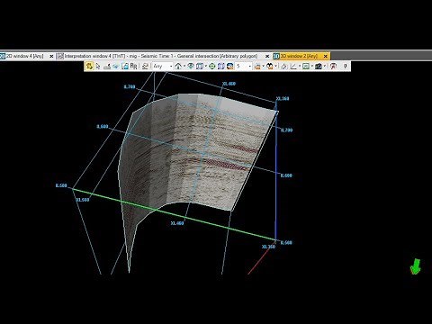 Learn how to make Arbitrary line (polyline) in Petrel, Petrel Tutorial 2