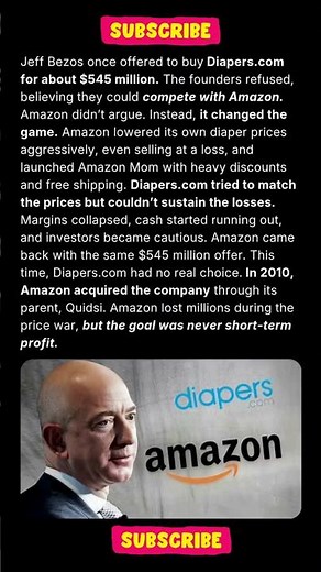 How Jeff Bezos Crushed Diapers.com Without Raising His Offer