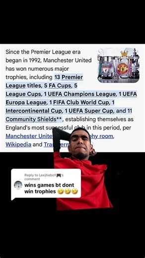 History of Football Trophies: Liverpool, Man Utd, Man City