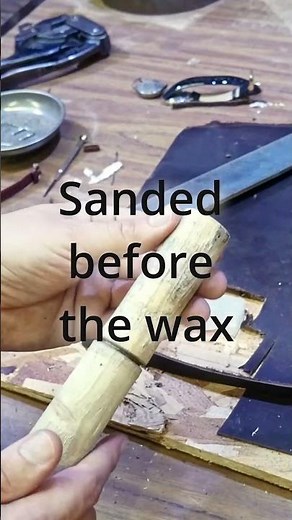 How I made a simple DIY leather burnishing tool #diy #diytools #tools #tool #leather #leathercraft