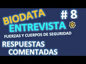 INTERVIEW / BIODATA # 8: COMMENTED ANSWERS