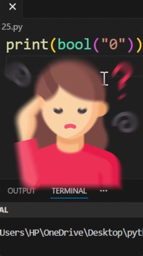 Python Me '0' False Nahi Hota 😱” #coding #pythonessperspective