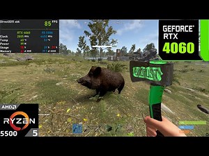 RTX 4060 + Ryzen 5 5500 : Rust (Tested in 2025)