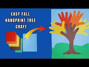Simple Fall Tree Craft With Hand Shapes | DIY for Children