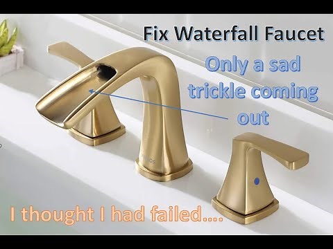 How to unclog a waterfall faucet with NO FLOW