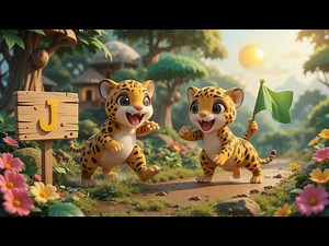 j is for jaguar | ABC Animal Song for Kids | Learn the Alphabet with Jaguar Jumps and Jungle Fun