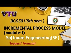 BCS501 Software Engineering – incremental process model |important concept|Module 1