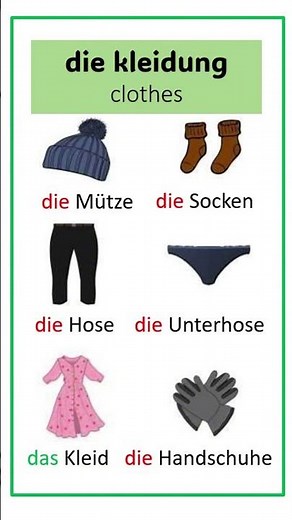 Die wichtigsten Kleidungsstücke auf Deutsch: Sprich wie ein Profi! 🌟